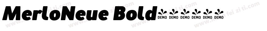 MerloNeue Bold字体转换